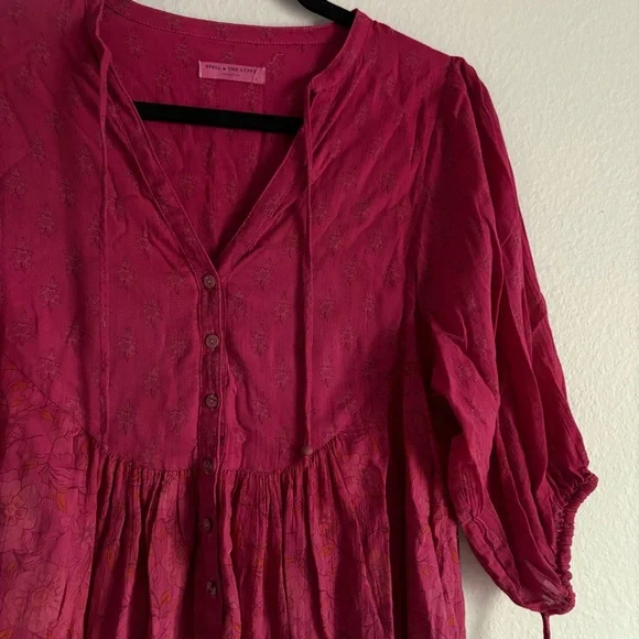 Spell & the Gypsy bohemian utopia tunic mini dress - Picture 2 of 5